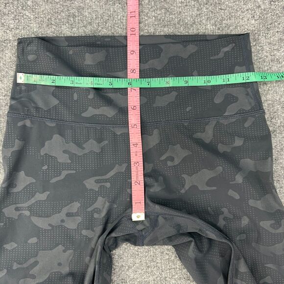 Zyia Active Leggings Womens 4 Gray Camo Pull On Stretch Nylon Blend Workout Gym - Picture 5 of 11